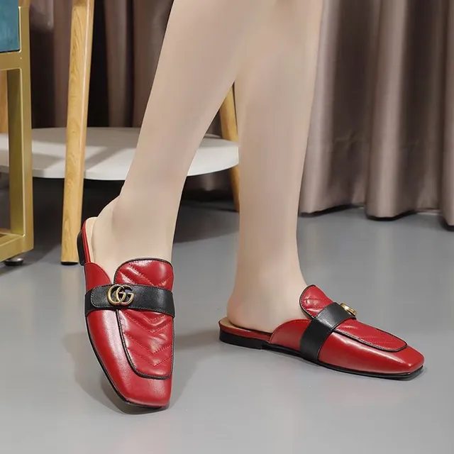 Gucci Horsebit 1955 Mocassins en Cuir Rouge et Noir Quiltés 14
