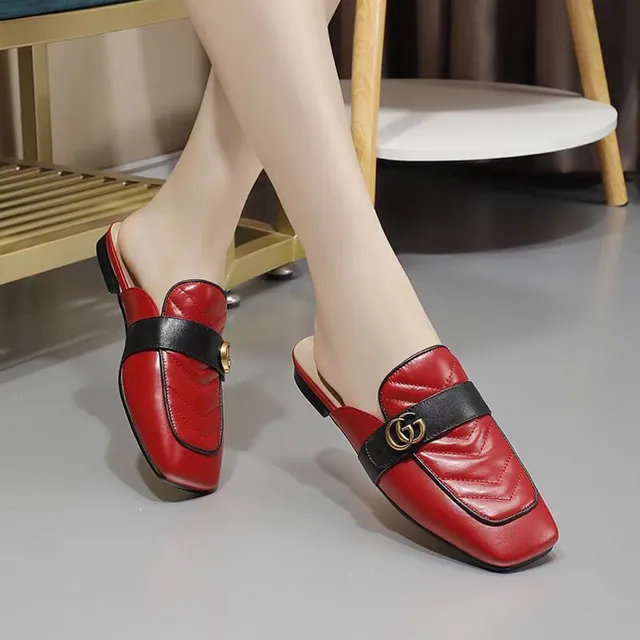 Gucci Horsebit 1955 Mocassins en Cuir Rouge et Noir Quiltés 15