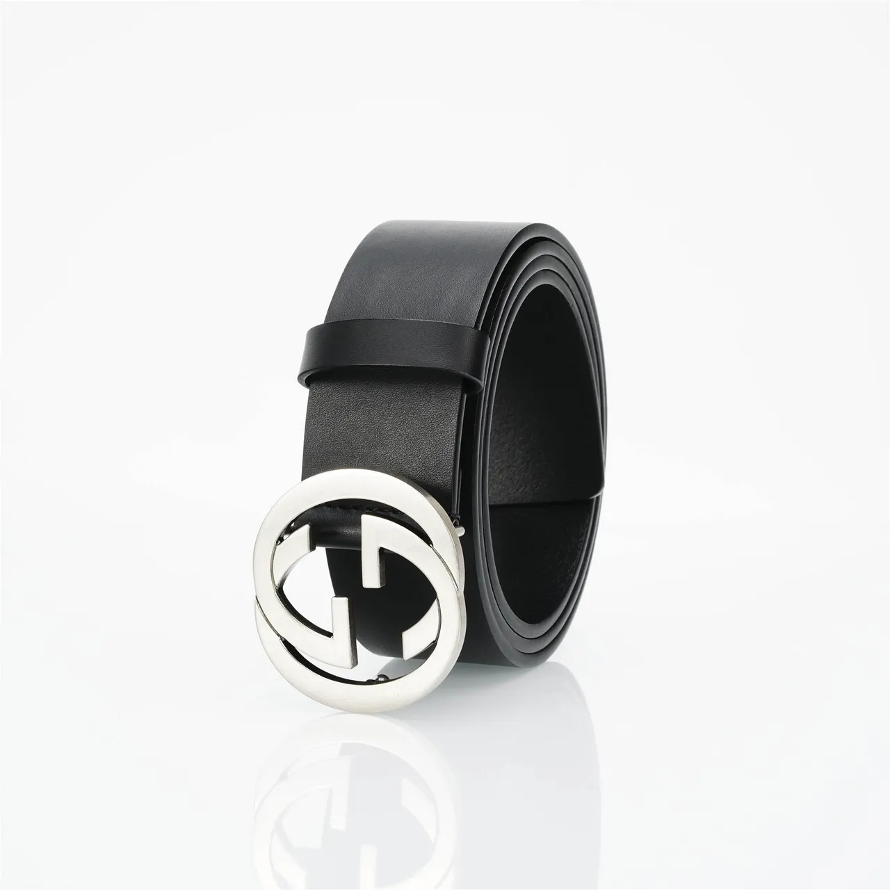 Gucci Interlocking G Belt Black Leather Belt 6