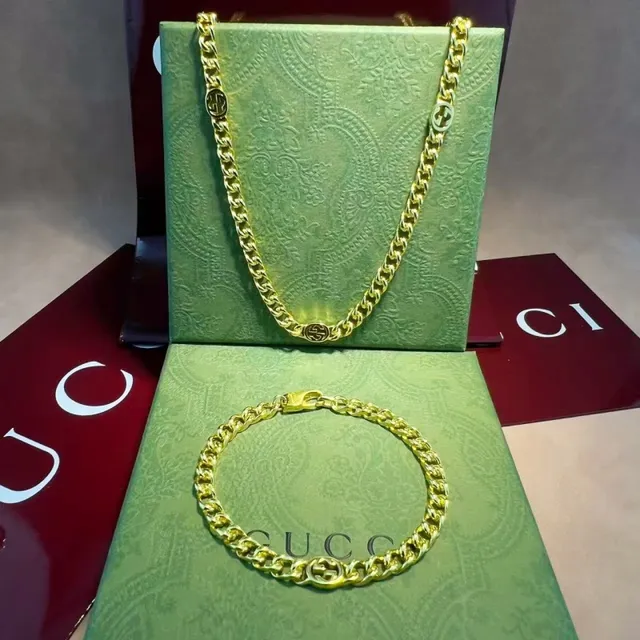 Gucci Interlocking G Curb Chain Silver-Tone Necklace 6