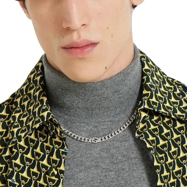 Gucci Interlocking G Curb Chain Silver-Tone Necklace 8
