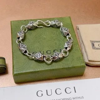 Gucci Interlocking G Geometric Link Bracelet