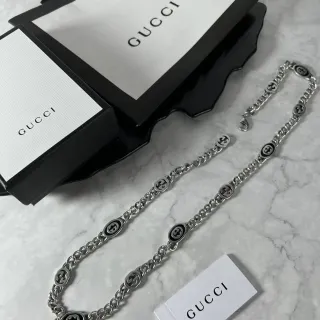 Gucci Interlocking G Logo قلادة سلسلة