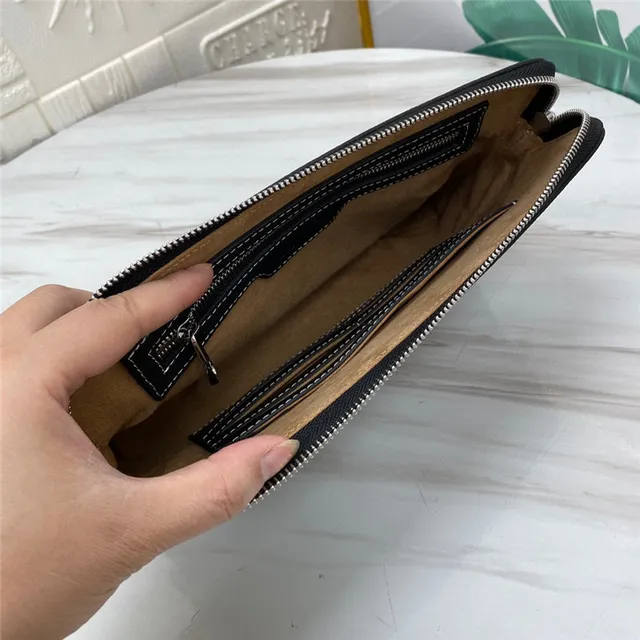 Gucci Ophidia Black Pebbled Leather Envelope Clutch 3