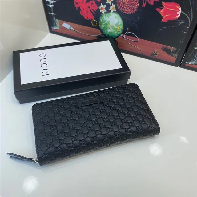 Gucci Ophidia embossada GG Monogram carteira longa preta 7