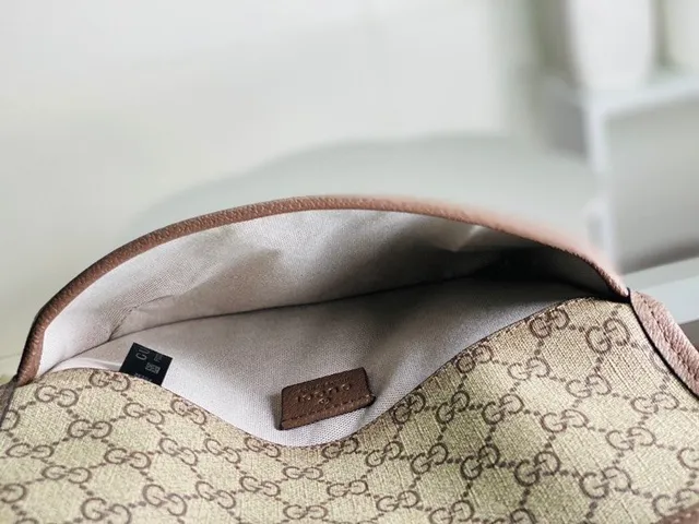 Gucci Ophidia GG Monogram Beige and Brown Fashion Belt Bag 4