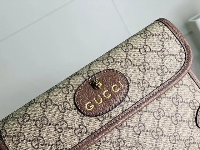 Gucci Ophidia GG Monogram Beige and Brown Fashion Belt Bag 5