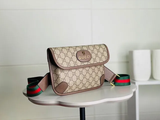 Gucci Ophidia GG Monogram Beige and Brown Fashion Belt Bag 8