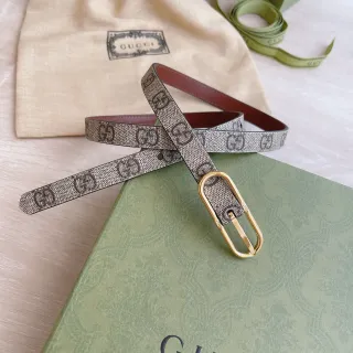 Gucci Ophidia GG Monogram Reversible Leather Belt