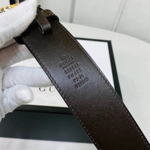Gucci Ophidia GG Monogram Tiger Snake Print Leather Belt 8