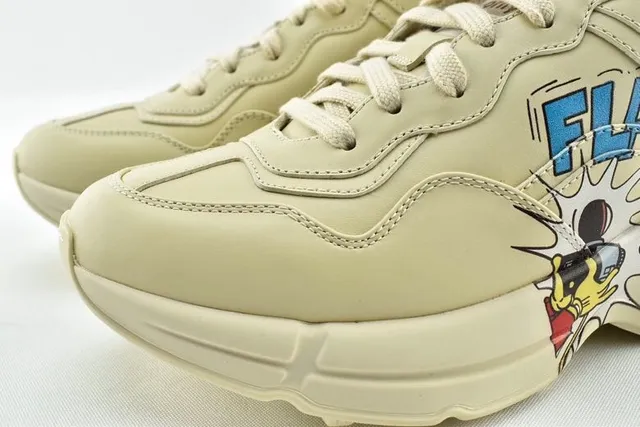 Gucci Rhyton Disney Collaboration Cream Chunky Sneakers 3