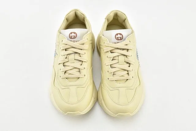 Gucci Rhyton Disney Collaboration Cream Chunky Sneakers 16