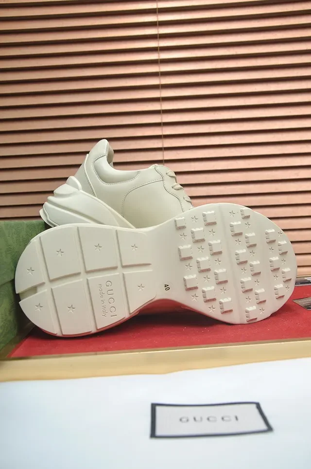 Gucci Rhyton Off-White Leather Chunky Sneakers 2