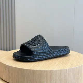 Gucci Screener Black Molded Rubber Slippers