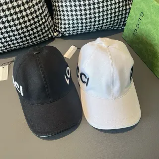 Gucci Screener Logo bordado Gorra de béisbol