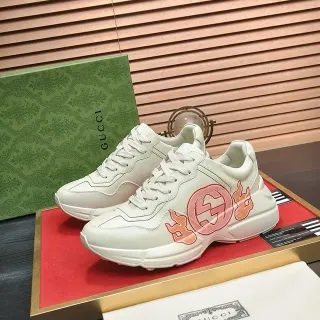 Gucci Screener Flame Off-White Lifestyle Sneakers