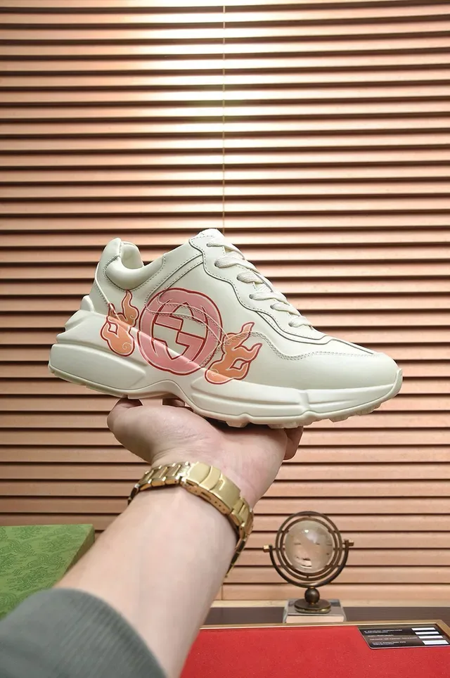 Gucci Screener Flame Off-White Lifestyle Sneakers 2