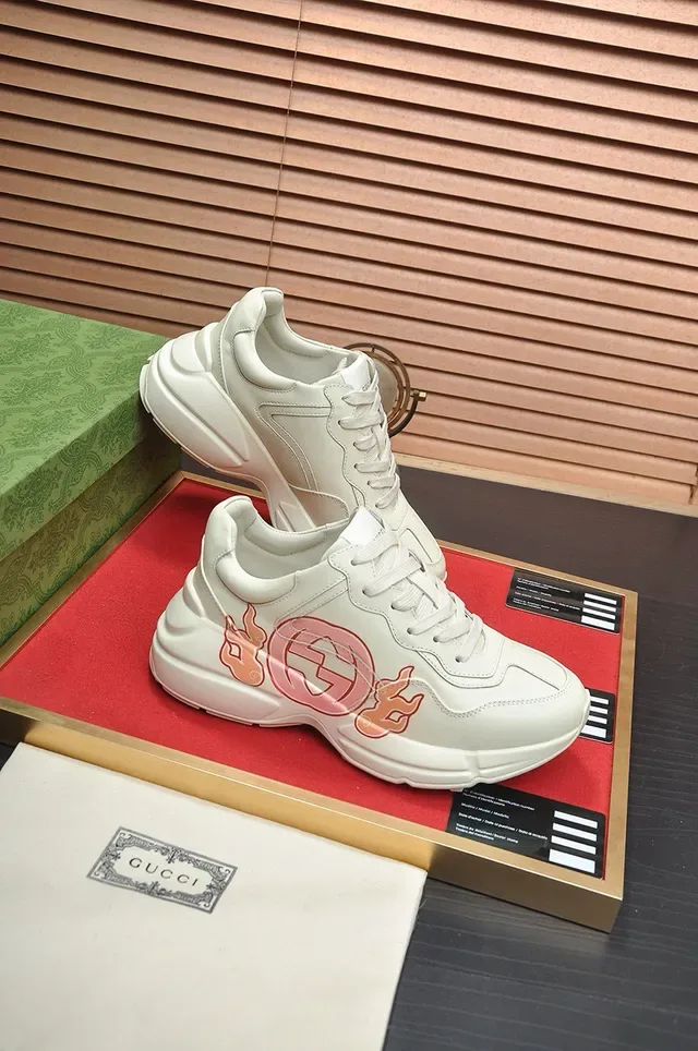 Gucci Screener Flame Off-White Lifestyle Sneakers 8