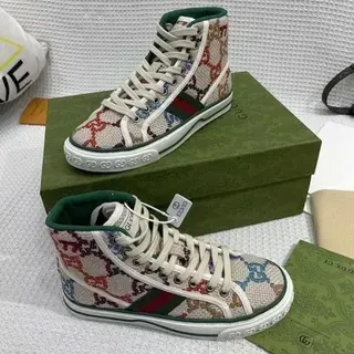Gucci Screener GG Jacquard Web Stripe High-Top Lifestyle Sneakers