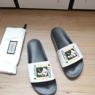 Gucci Screener Mickey Mouse Print Slippers