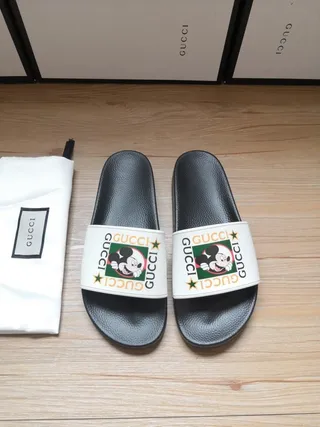 Gucci Screener Mickey Mouse Print Slippers 5