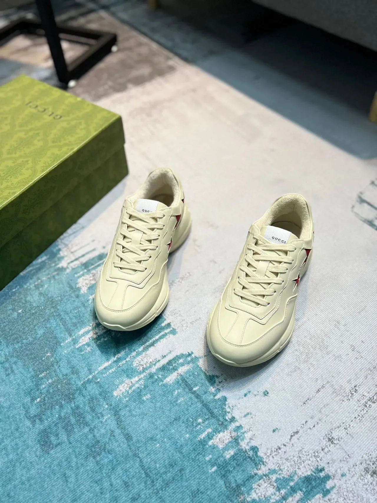 Gucci Screener Star Appliqué Off-White sneakers lifestyle 6