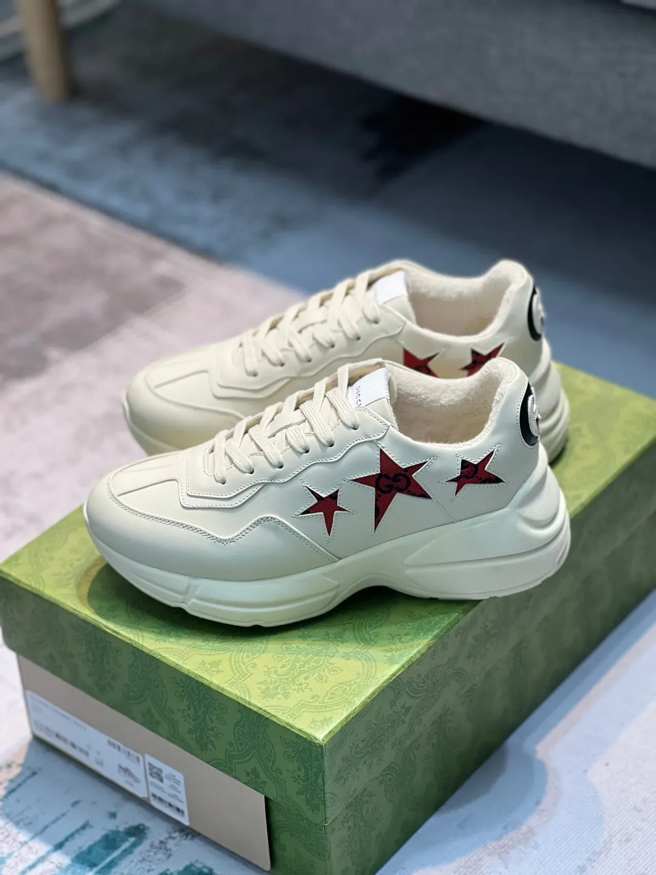 Gucci Screener Star Appliqué Off-White sneakers lifestyle 7