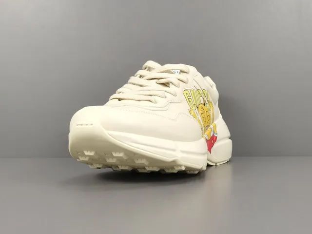 Gucci Screener White Cartoon Tiger Graphic Lifestyle Sneaker 11