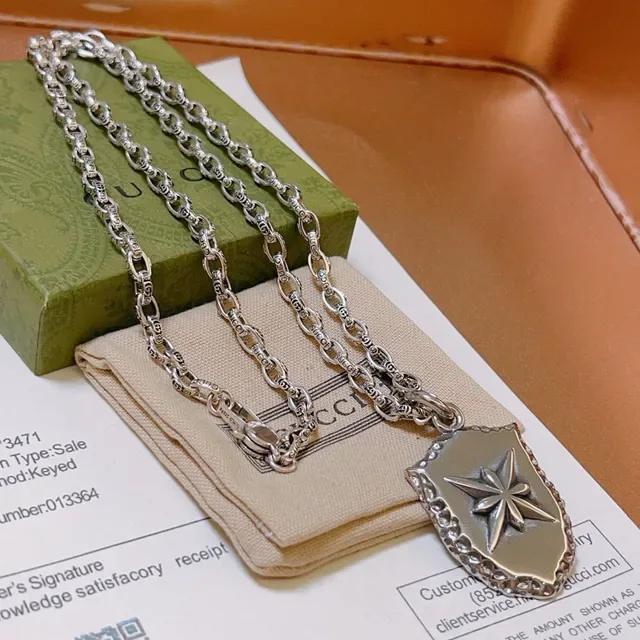 Gucci Shield Compass Rose Pendant Necklace 7