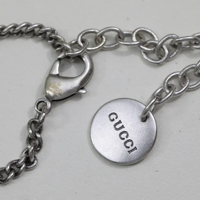 Gucci Strawberry Red Silver Enamel Charms Interlocking G Logo Hardware Necklace 8