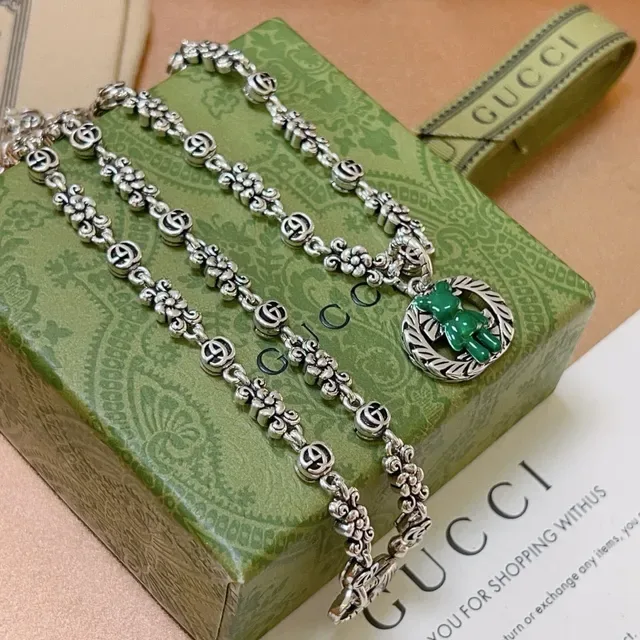 Gucci شجرة الحياة قلادة سلسلة فضية 2
