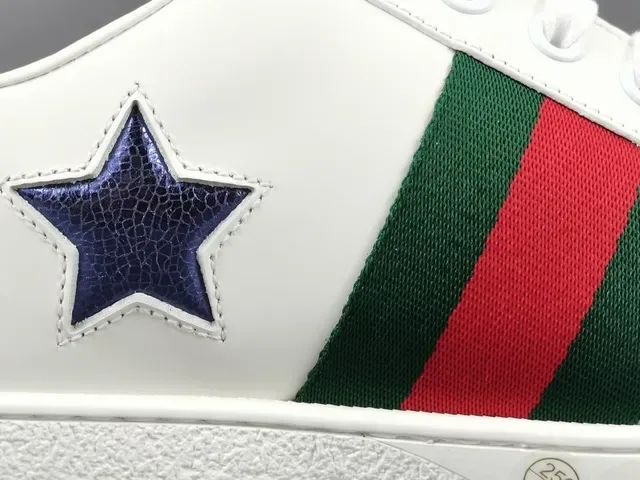 Gucci White Multicolor Leather Upper Web Stripe Detail Lifestyle Sneakers 7