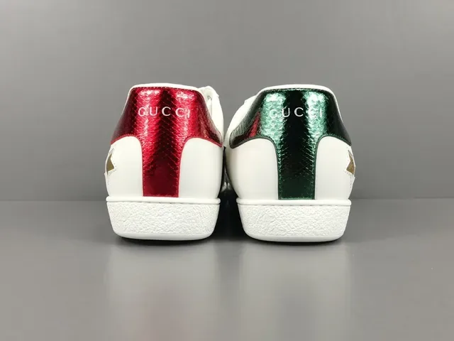Gucci White Multicolor Leather Upper Web Stripe Detail Lifestyle Sneakers 11