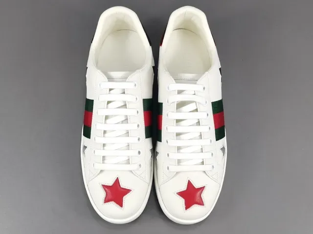 Gucci White Multicolor Leather Upper Web Stripe Detail Lifestyle Sneakers 13