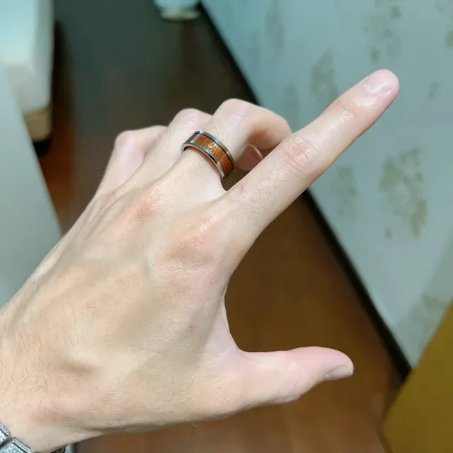 Gucci Wood-Inlay Two-Tone Ring 5