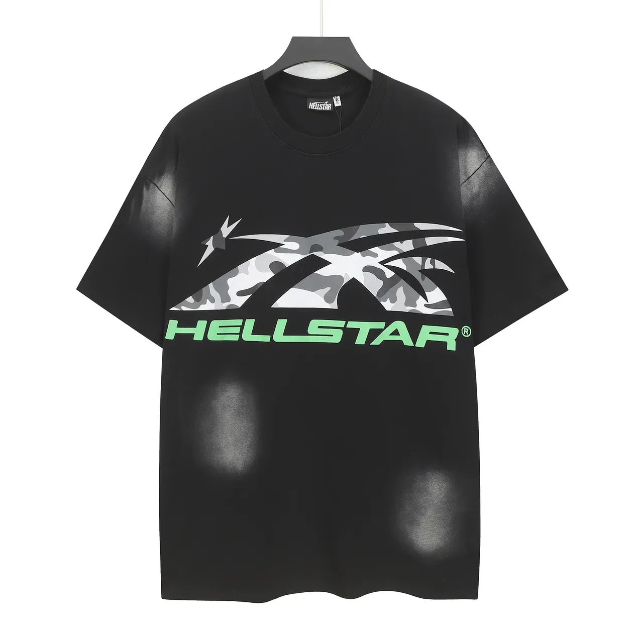Hellstar Camo Graphic Oversized Black T-Shirt 3