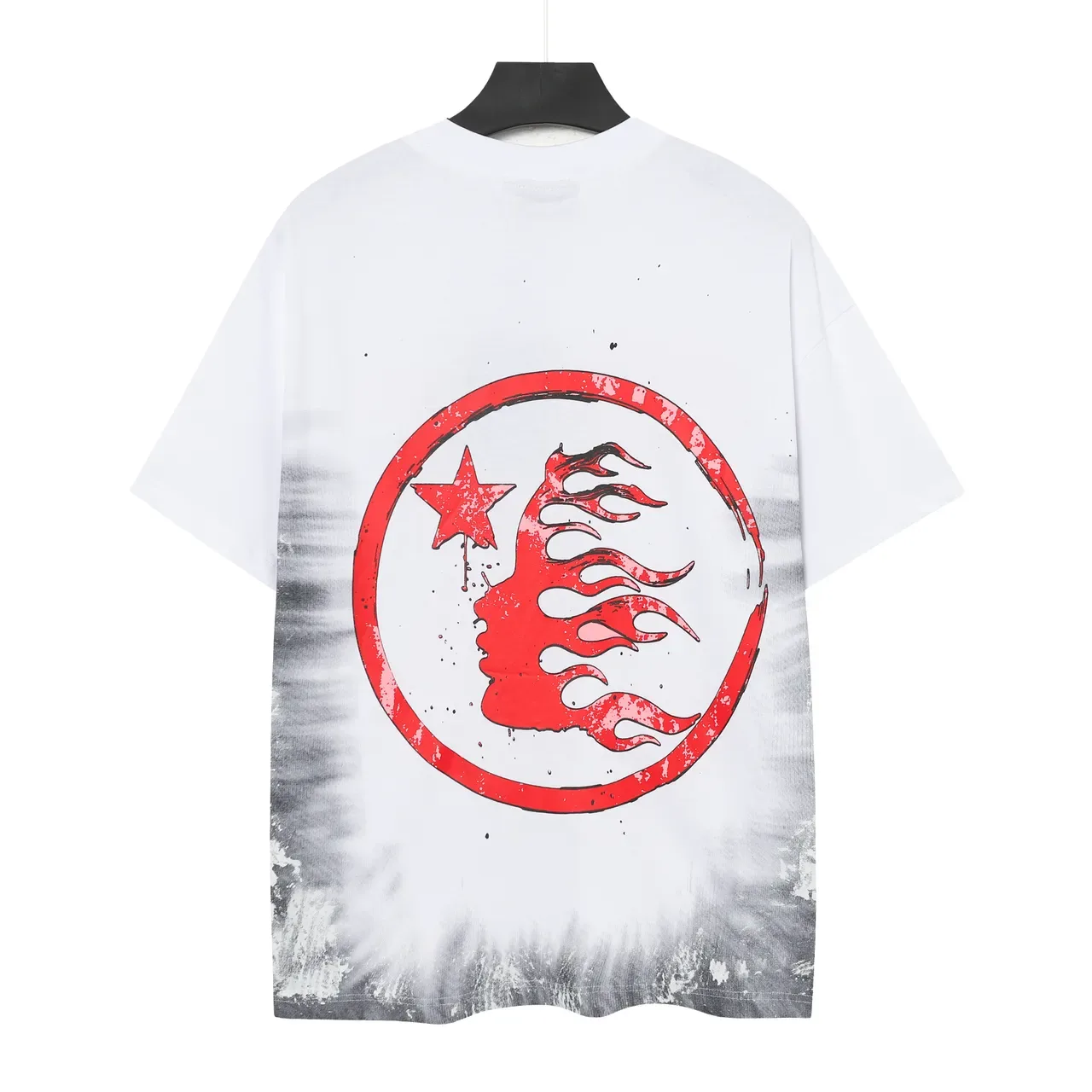 Hellstar Graphic Print Tie-Dye Hem Oversized T-Shirt 3