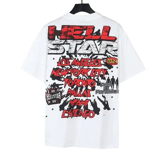 Hellstar Graphic Skull Print White T-Shirt 5