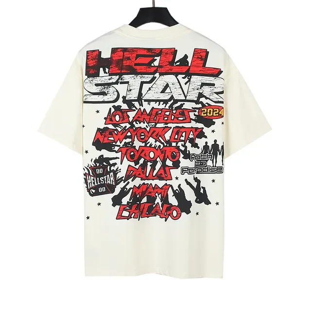Hellstar Graphic Skull Print White T-Shirt 7