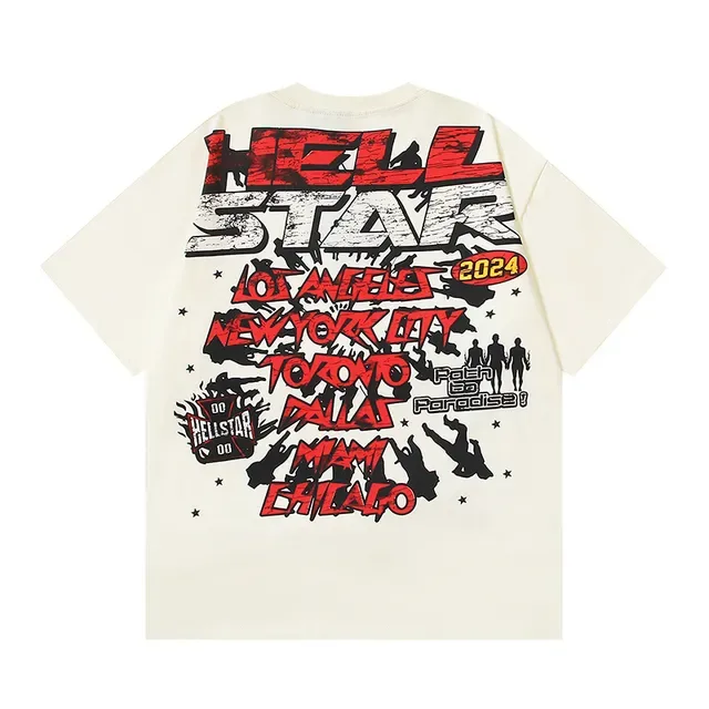 Hellstar Graphic Skull Print White T-Shirt 10