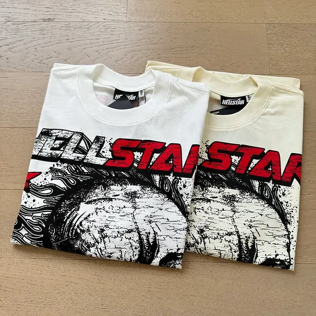 Hellstar Graphic Skull Print White T-Shirt 13