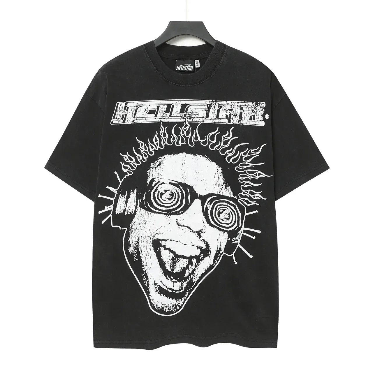 Hellstar Heaven Graphic Oversized Black T-Shirt 2