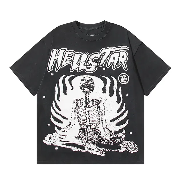Hellstar Oversized Graphic Print Black T-Shirt 2