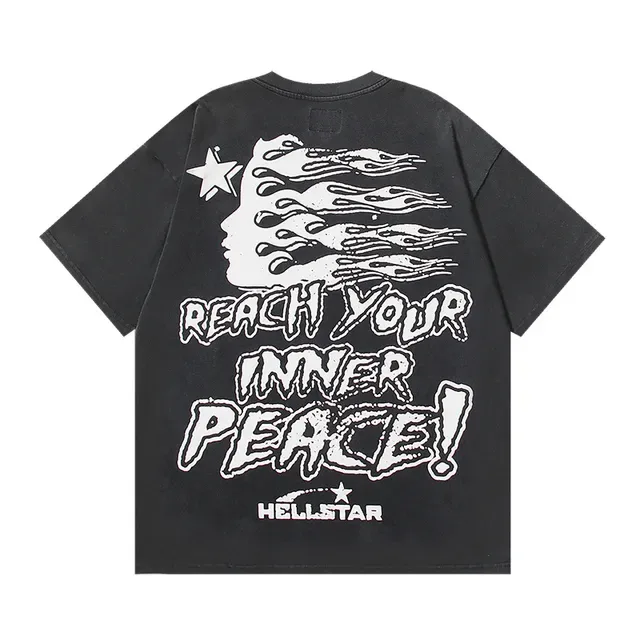 Hellstar Oversized Graphic Print Black T-Shirt 3