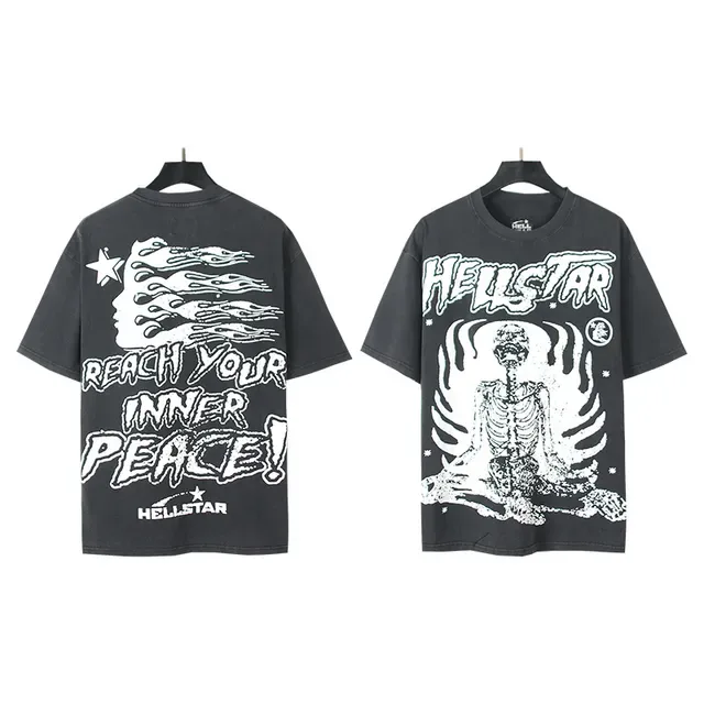 Hellstar Oversized Graphic Print Black T-Shirt 4