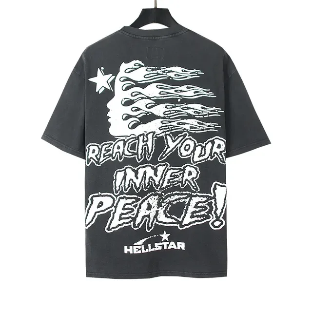 Hellstar Oversized Graphic Print Black T-Shirt 6