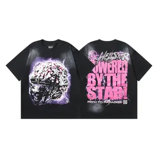 تيشيرت أوفرسايز جرافيك Hellstar Powered By The Star