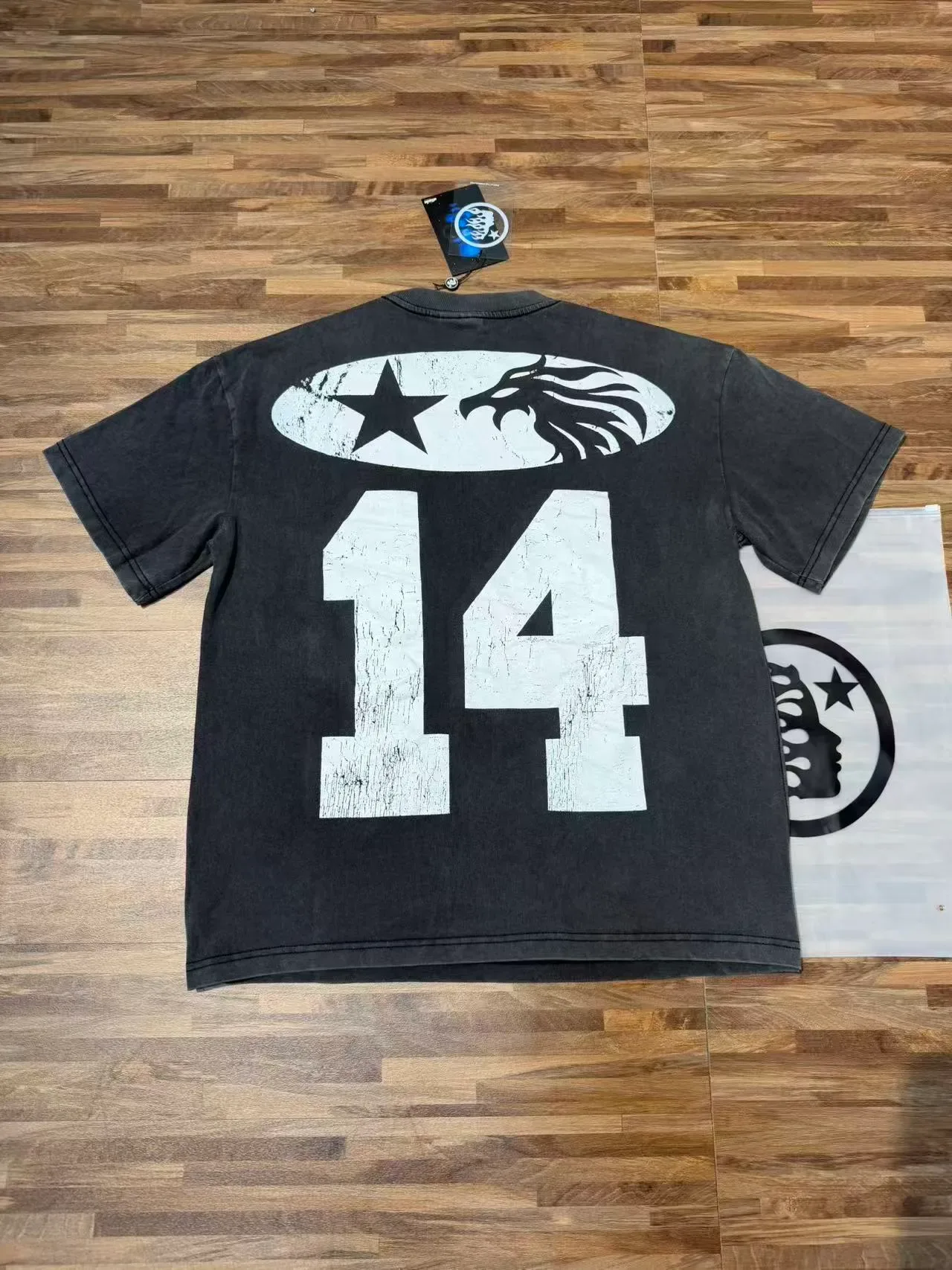 Hellstar Sports Distressed Black Graphic T-Shirt 4