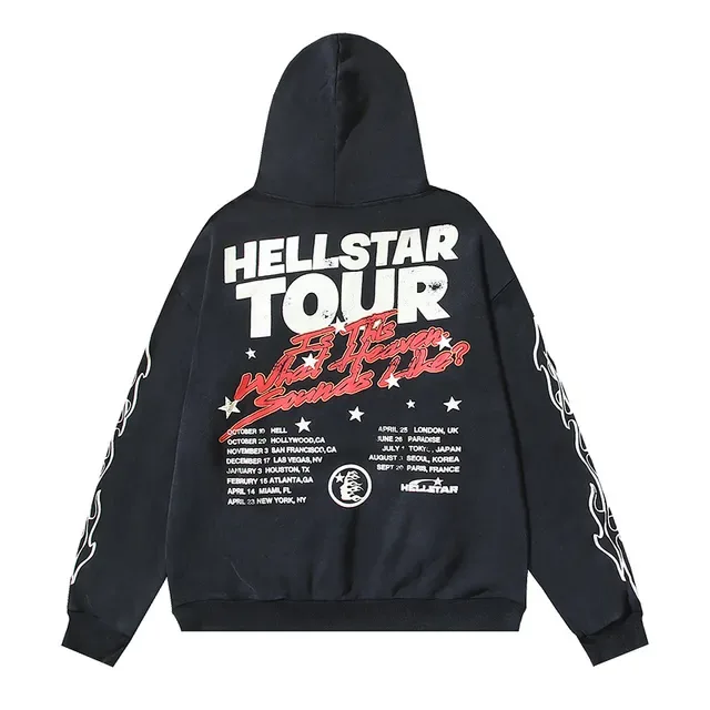 Hellstar Tour Graphic Oversized Hoodie 5