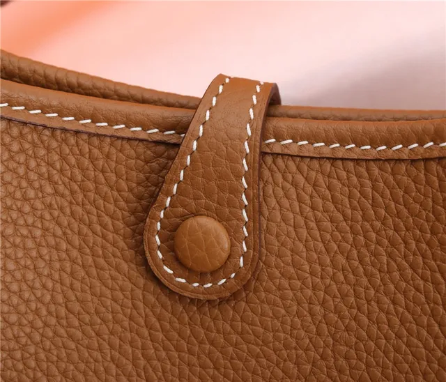 Hermès Evelyne Orange Perforated H Logo Underarm Bag 3